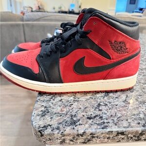 Jordan Athletic Shoes Red and Black